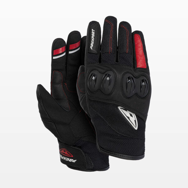 GUANTES PREXPORT MESH NEGRO ROJO
