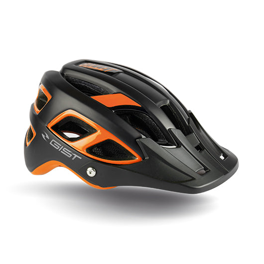 Casco de ciclismo GIST Bullet naranja aerodinámico y ventilado