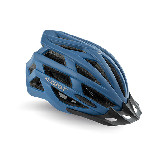 Casco de ciclismo GIST Planet One Plus azul con luz LED integrada