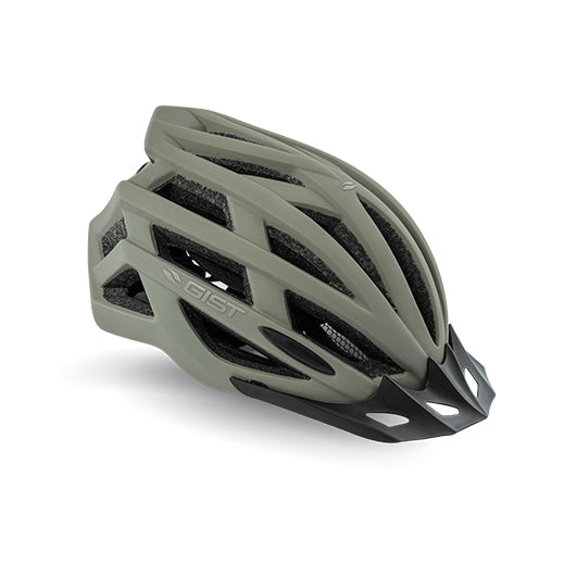 Casco de ciclismo GIST Planet One Plus gris con luz LED integrada