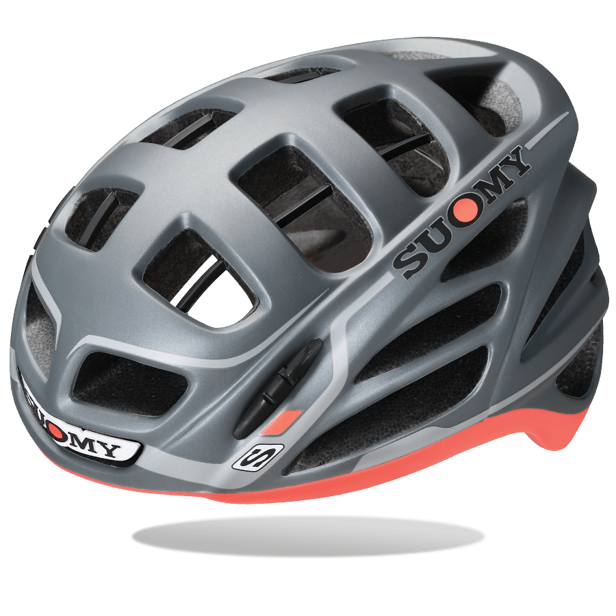 Casco de ciclismo SUOMY Gun Wind gris rojo para ruta y competición