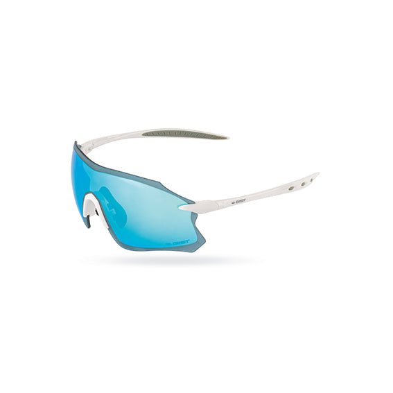 Lentes de ciclismo GIST Pack blanco con azul de cobertura total y protección UV400