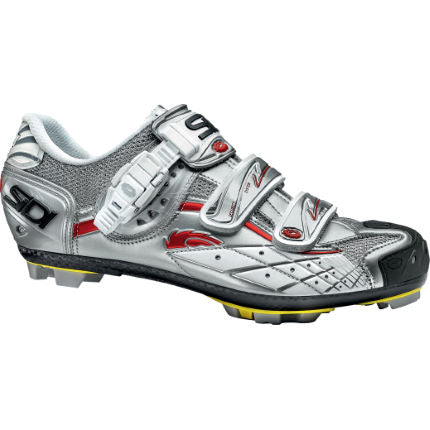 Zapatillas de ciclismo Sidi MTB Spider SRS Steel Silver Vernice compatibles con SPD
