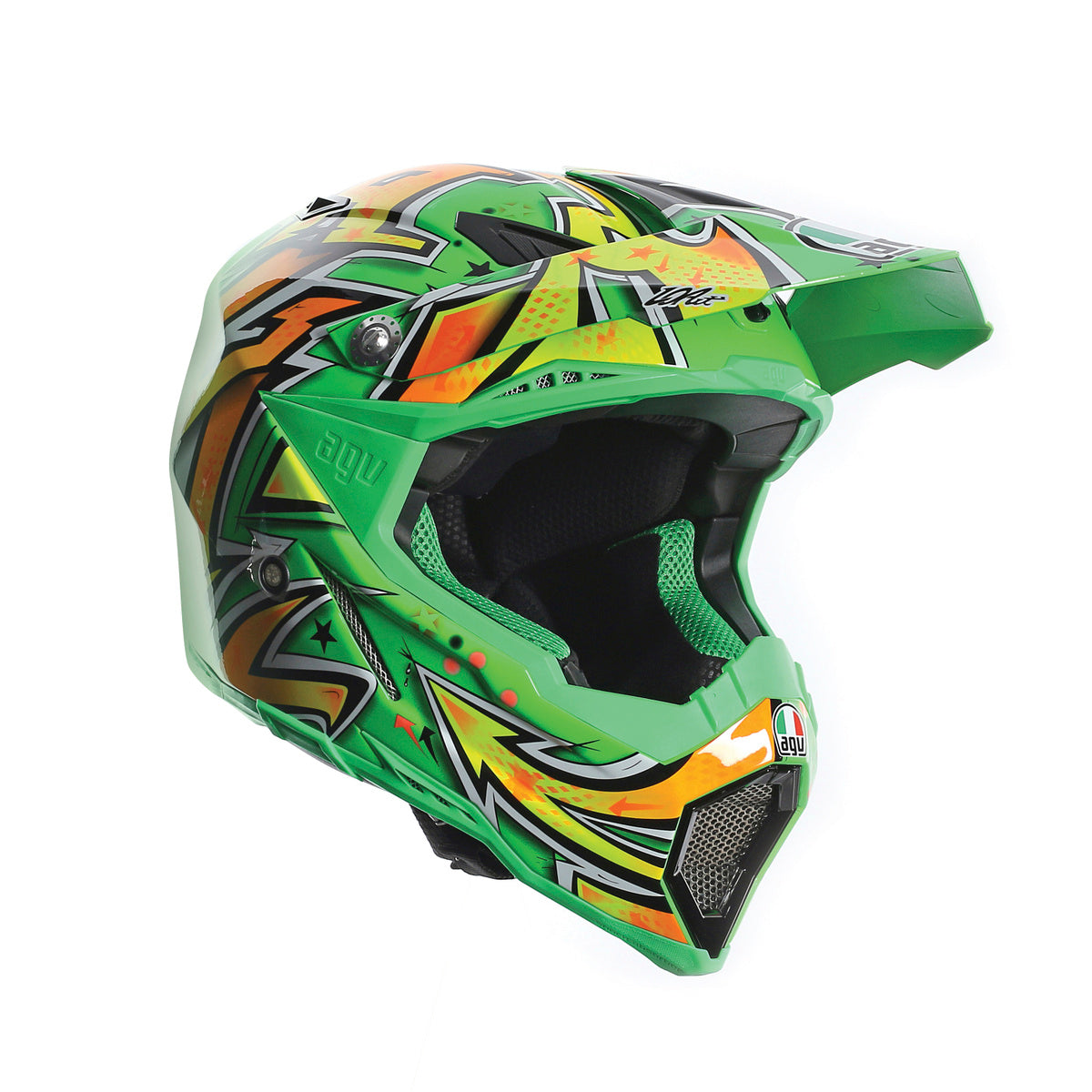 Casco para Moto AGV AX-8 Evo Spray Verde