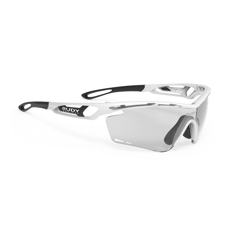 LENTE RUDY TRALYX WHITE GLOSS MICA IMPACT 2 BLACK PHOTO