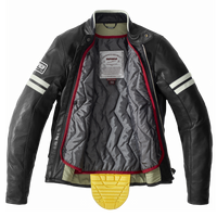 CHAMARRA SPIDI VINTAGE PIEL BLACK ICE