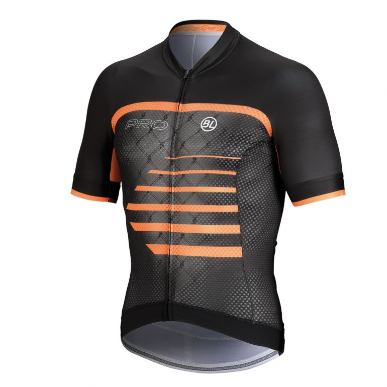 PLAYERA BICYCLE PRO BLACK ORANGE