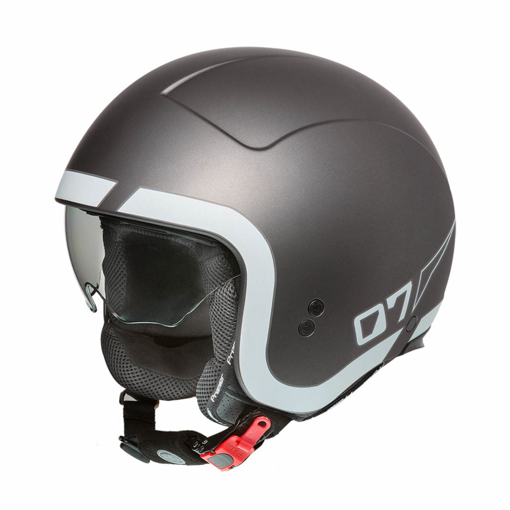 Casco para Moto Premier Rocker LN17 BM Gris Mate Jet