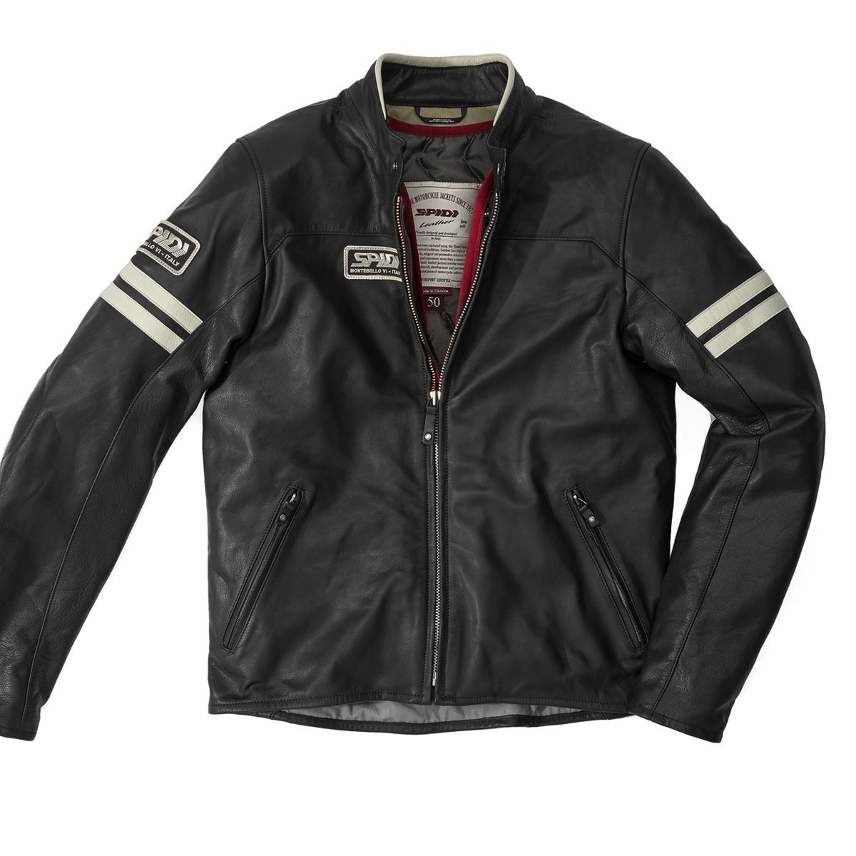 CHAMARRA SPIDI VINTAGE PIEL BLACK ICE