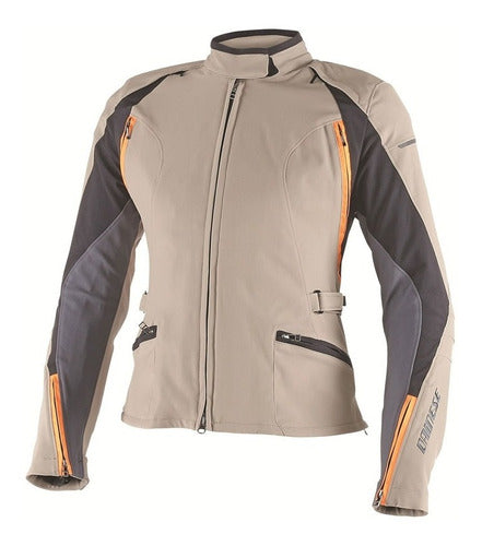 CHAMARRA DAINESE ARYA LADY D-DRY WARM SAND EBONY SUN ORANGE