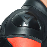 CHAMARRA DAINESE RACING 4 BLACK FLUO RED