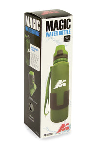 BOTELLA MARSUPIO PLEGABLE DE SILICONA PLATINUM VERDE MAGIBOTM00L