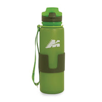 BOTELLA MARSUPIO PLEGABLE DE SILICONA PLATINUM VERDE MAGIBOTM00L