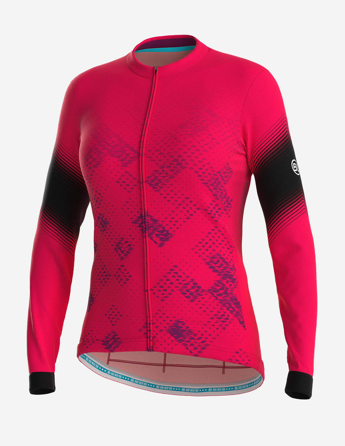 PLAYERA BICYCLE TRACY S2 LADY MANGA LARGA FUCSIA