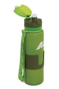 BOTELLA MARSUPIO PLEGABLE DE SILICONA PLATINUM VERDE MAGIBOTM00L