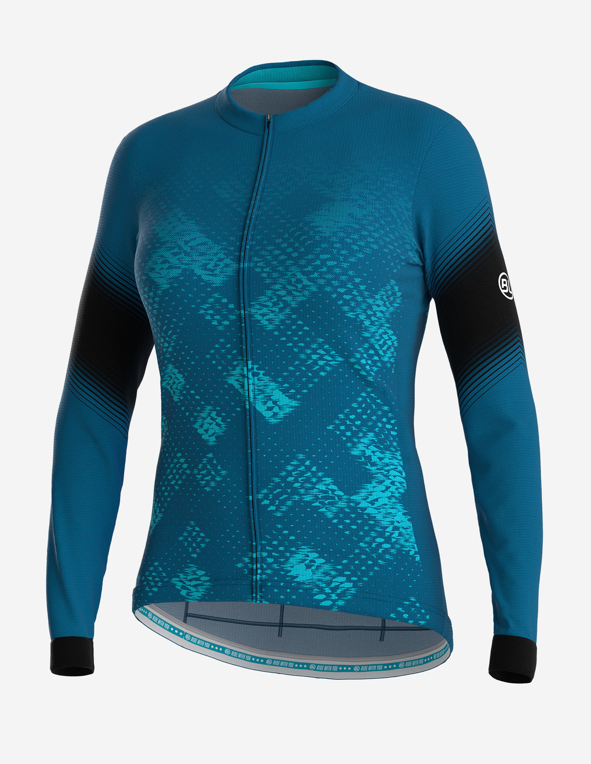 PLAYERA BICYCLE TRACY S2 LADY MANGA LARGA TURQUESA