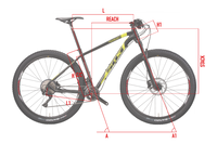 BICICLETA TRIESTINA ALUMINIO GRUPO SHIMANO DEORE 12 T-M