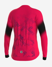 PLAYERA BICYCLE TRACY S2 LADY MANGA LARGA FUCSIA