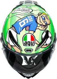 Casco AGV Pista GP R Mugello 2017 vista superior conductos IVS ventilaciones metálicas carbono 3K