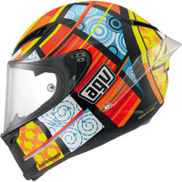Casco AGV Corsa Rossi Elements lateral izquierdo gráfico edición especial Valentino Rossi
