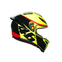 Casco AGV K1 S Grazie Vale lateral derecho sistema XQRS visera Ultravision
