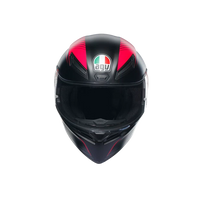 Casco AGV K1 S Warmup negro rosa visera