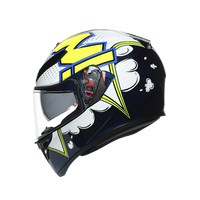 Casco AGV K3 SV Bubble lateral izquierdo gráfico burbujas formas orgánicas
