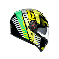 Casco AGV K3 SV Tribe 46 lateral derecho sistema XQRS visera GT2
