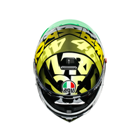 Casco AGV K3 SV Tribe 46 vista superior tomas de ventilación delanteras
