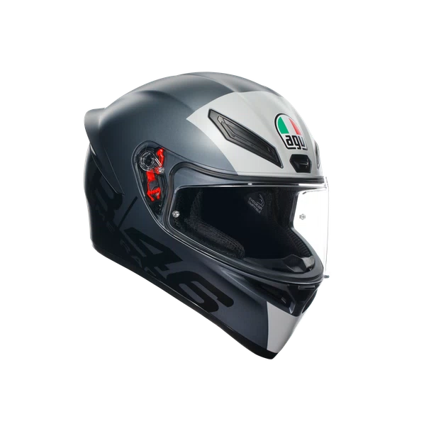 Casco integral AGV K1 S Limit 46 Valentino Rossi vista frontal negro 
