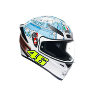 Casco integral AGV K1 S Rossi Winter Test 2017 vista frontal réplica MotoGP