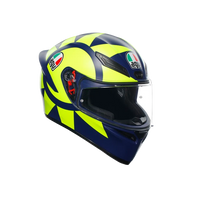 Casco integral AGV K1 S Soleluna 2018 vista frontal diseño solar lunar
