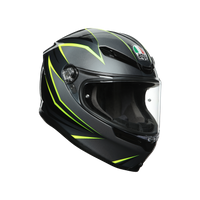 Casco para moto AGV K6 Flash gris negro lima sport touring