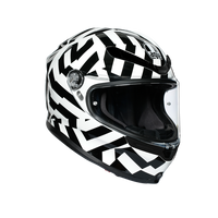 Casco para moto AGV K6 Secret negro blanco sport touring