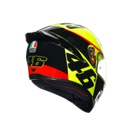 Detalle gráfico Grazie Vale casco AGV K1 S homenaje despedida Valentino Rossi MotoGP
