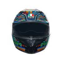 Pantalla parasol integrada casco AGV K3 Rossi Winter Test 2018 manejable con guantes