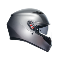 Vista lateral derecha casco AGV K3 Rodio gris mate