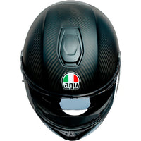Detalle gráfico Layer casco AGV Sportmodular capas geométricas carbono visto rojo azul
