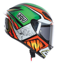 Vista lateral derecha casco AGV Corsa W-23 verde mate