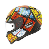 Vista lateral izquierda casco AGV GP Tech Rossi Elements