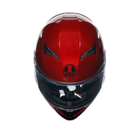 Vista superior casco AGV K3 Competizione para moto