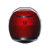 Vista trasera casco AGV K3 Competizione rojo