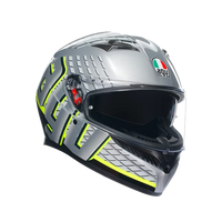 Casco AGV K3 Fortify gris negro amarillo fluor