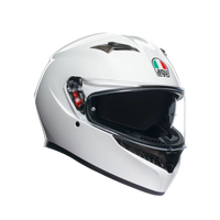 Casco AGV K3 Mono Seta White para carretera y touring
