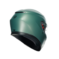 Detalle lateral casco AGV K3 verde salvia mate