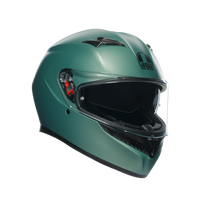 Vista lateral derecha casco AGV K3 verde salvia mate