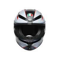 Vista frontal casco AGV K6 Flash para moto