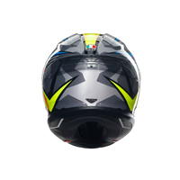 Vista trasera casco AGV K6 S Joan Mir racing