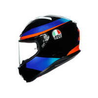 Vista lateral izquierda casco AGV K6 Marini Replica 2021