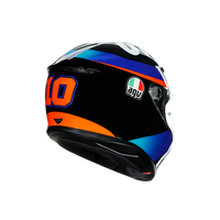Vista lateral derecha casco AGV K6 Marini